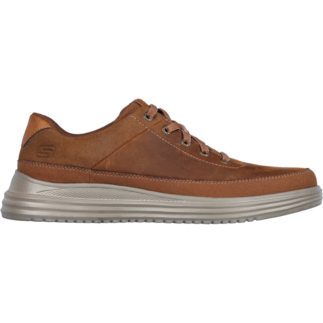 Men's Wide Fit Skechers 204875 Proven Aldeno Trainers - Dark Brown in Dark Brown - Image 2