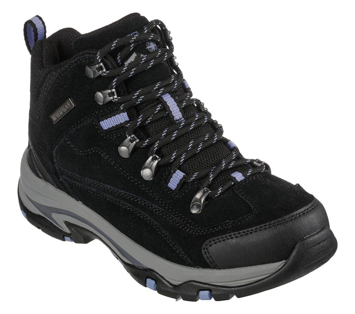 Women's Relaxed Fit Skechers 167004 Trego Alpine Trail Outdoor Hiking Boots - Black/Charcoal in Black/Charcoal - Image 1