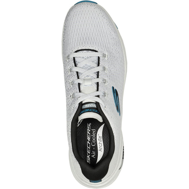 Men's Wide Fit Skechers 232601 Arch Fit Takar Trainers in White/Blue - Image 1