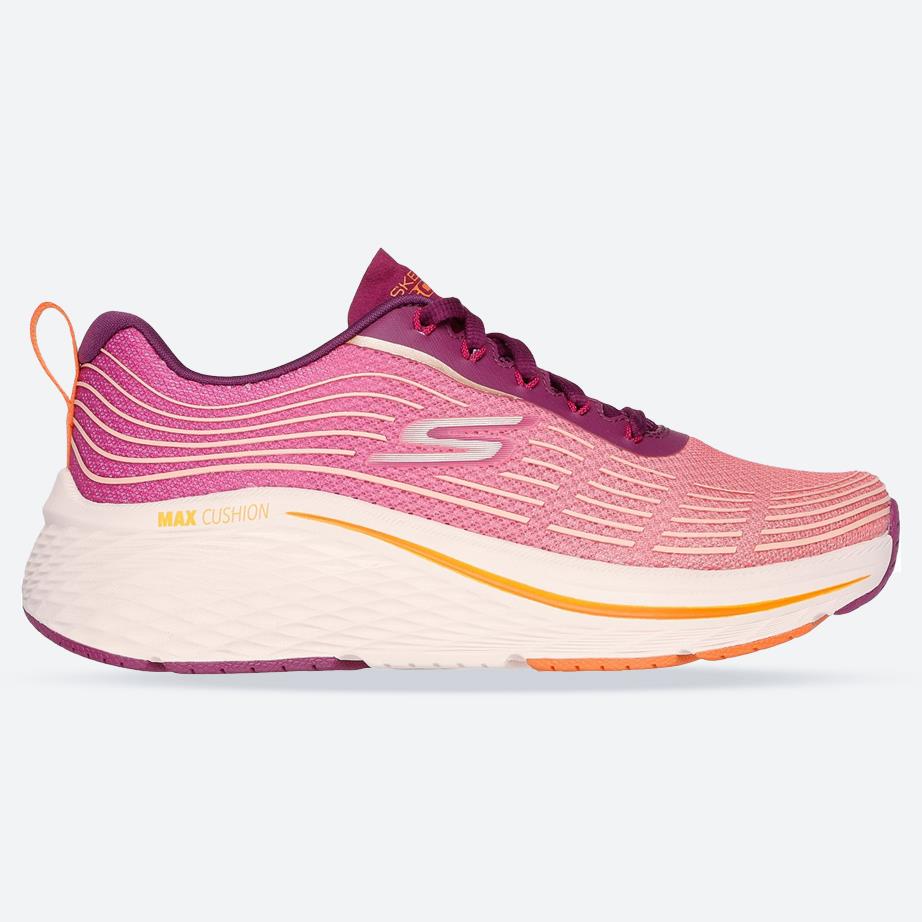 Women's Wide Fit Skechers 129625 Max Cushioning Elite 2 Trainers in Raspberry - Image 1