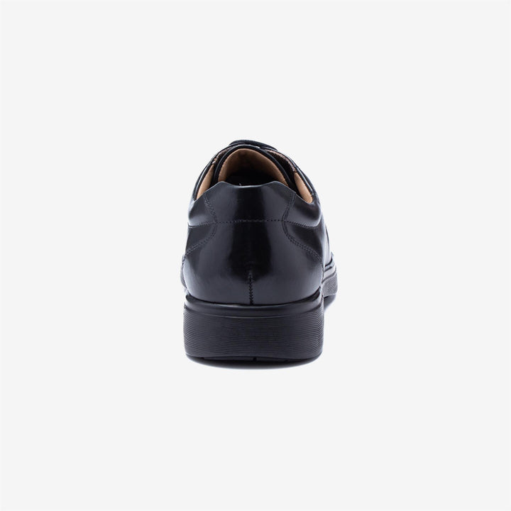 Mens Wide Fit Tredd Well Spencer Shoes in Black - Image 1