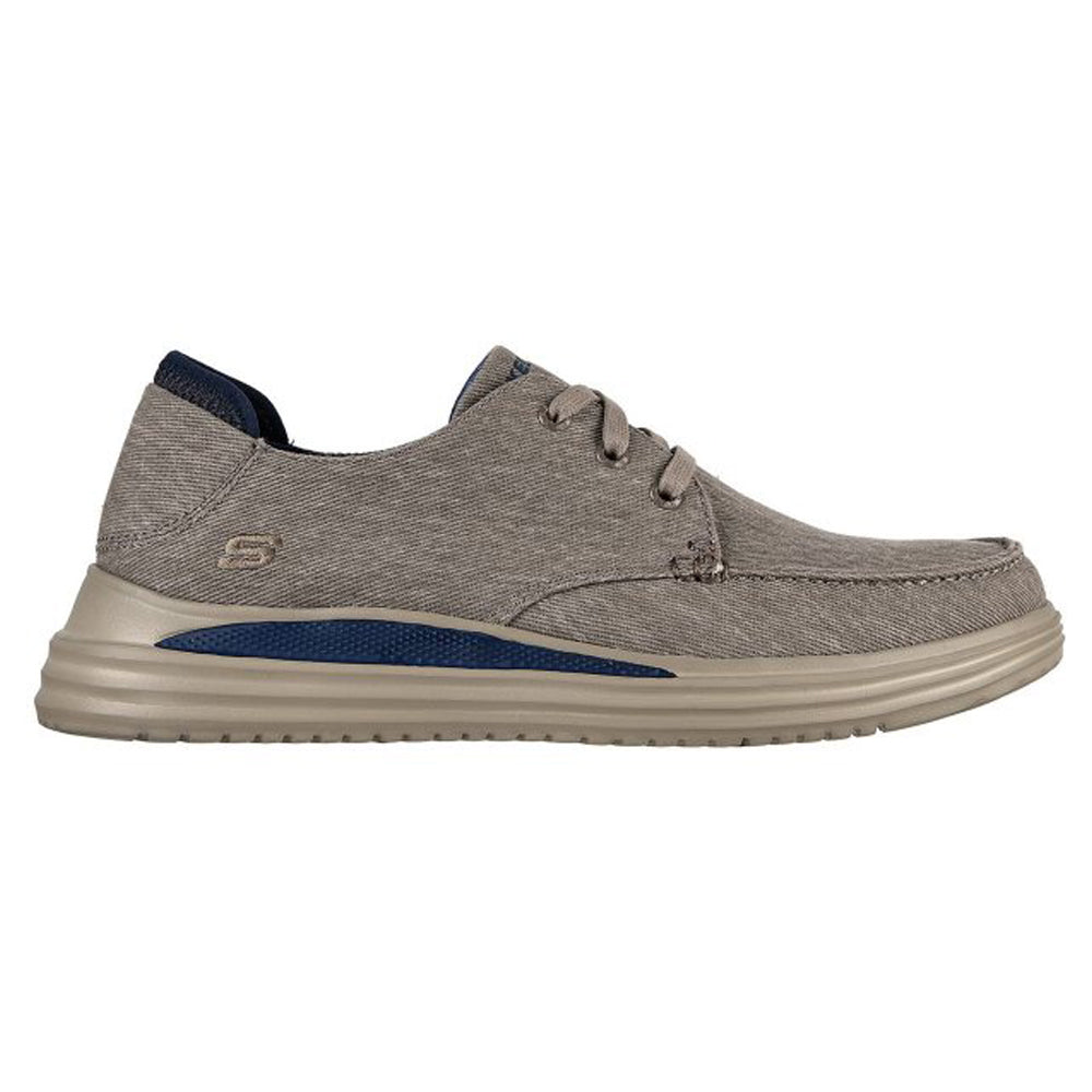 Men's Wide Fit Skechers 204471 Proven Forenzo Trainers in Khaki - Image 1