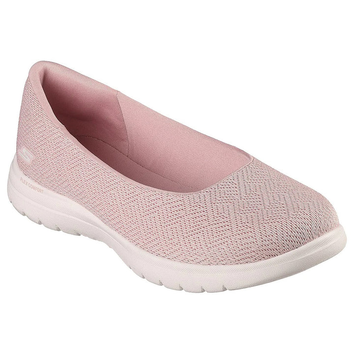 Womens Wide Fit Skechers 136530 Relaxed Fit Shoes in Navy - Image 1