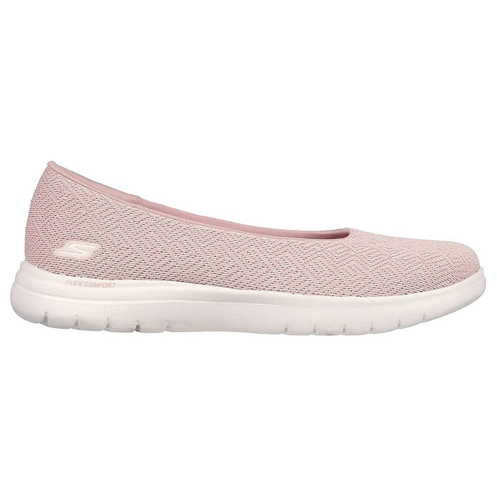 Womens Wide Fit Skechers 136530 Relaxed Fit Shoes in Navy - Image 1