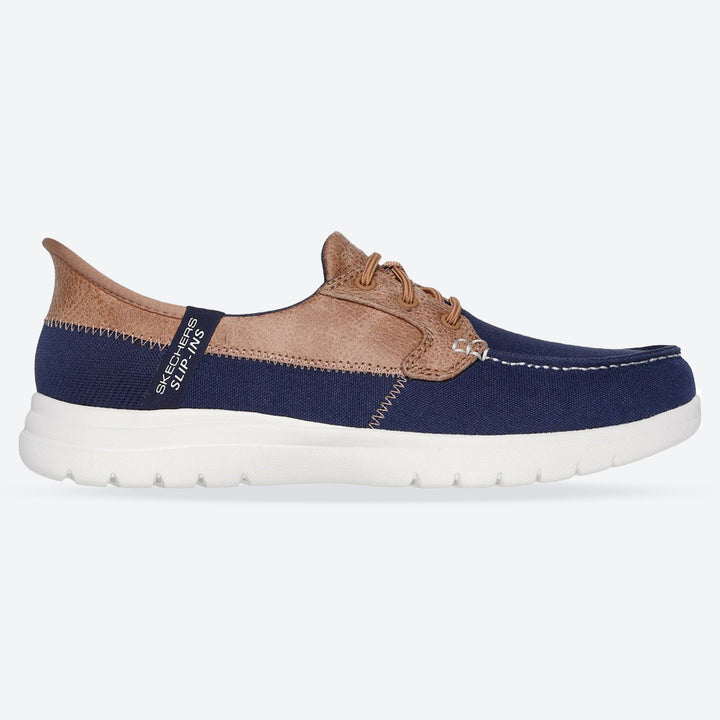 Women's Wide Fit Skechers 136536 Slip-ins Palmilla Trainers in Navy - Image 1
