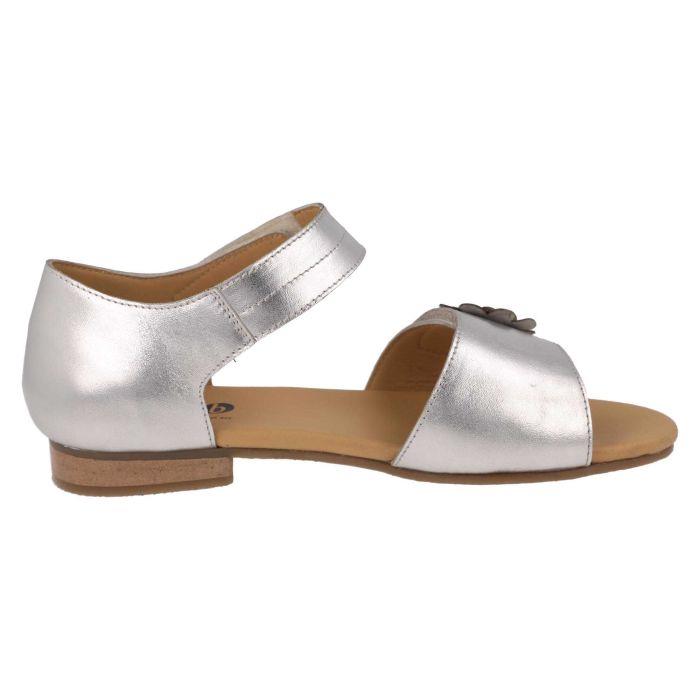 Women's Wide Fit DB Peony Sandals in Black Leather - Image 8