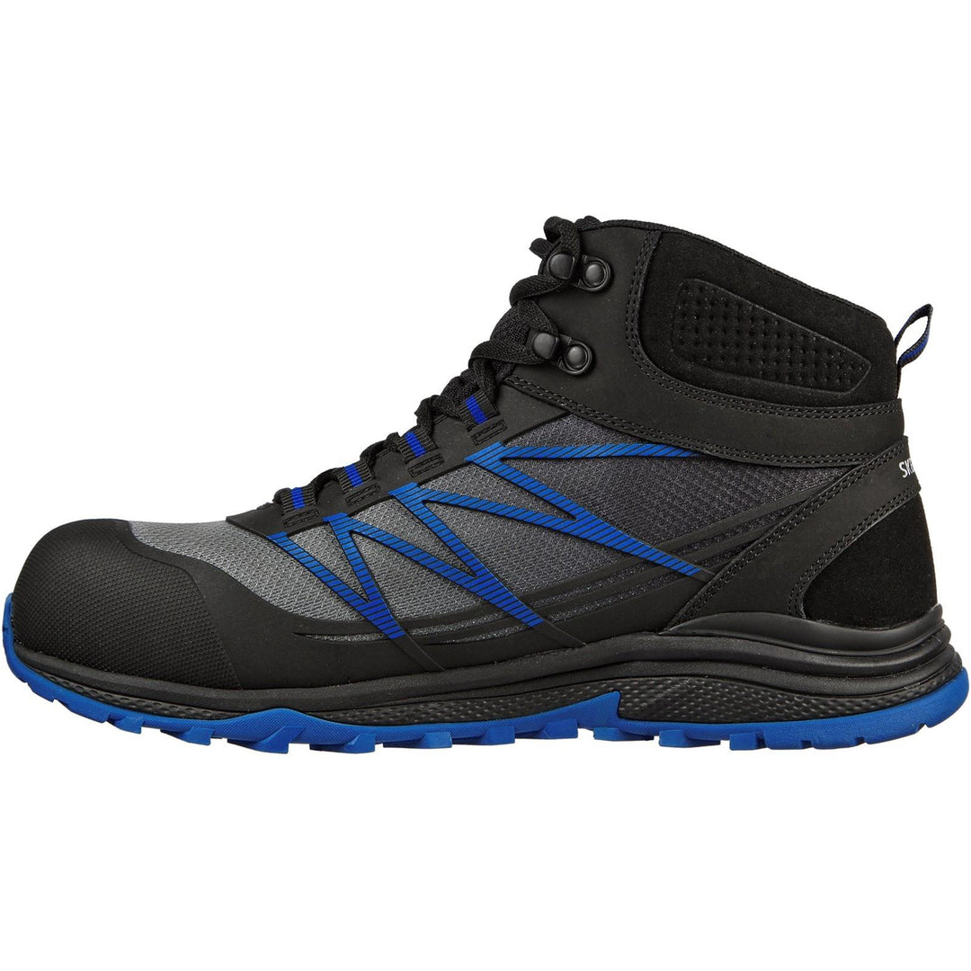 Men's Wide Fit Skechers 200047EC Puxal Firmle Safety Boots in Black/Blue - Image 5