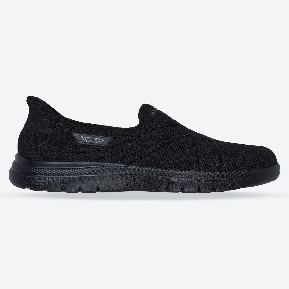 Women's Wide Fit Skechers 138100 Slip-ins On The Go Flex Excellency Shoes in Black - Image 1