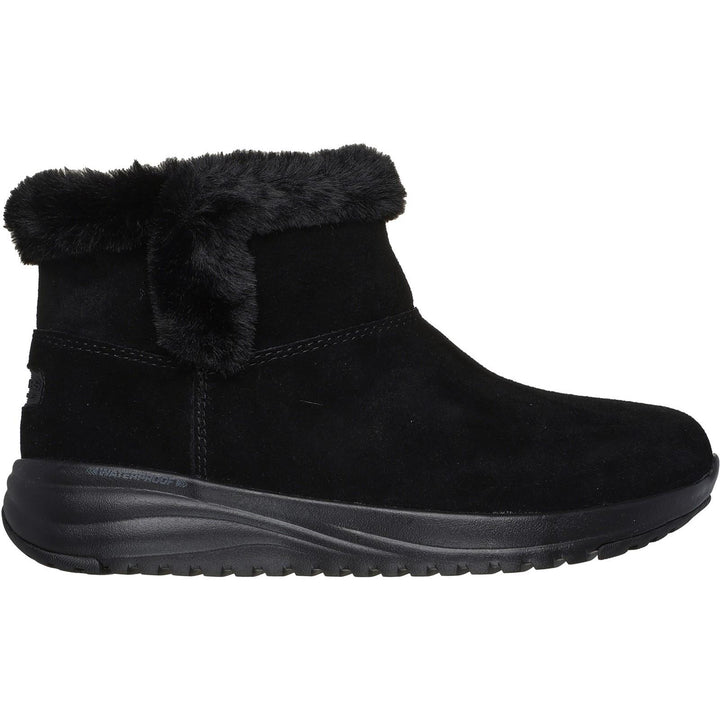 Women's Wide Fit Skechers 144775 Waterproof On The Go Stellar Boots in Black - Image 1