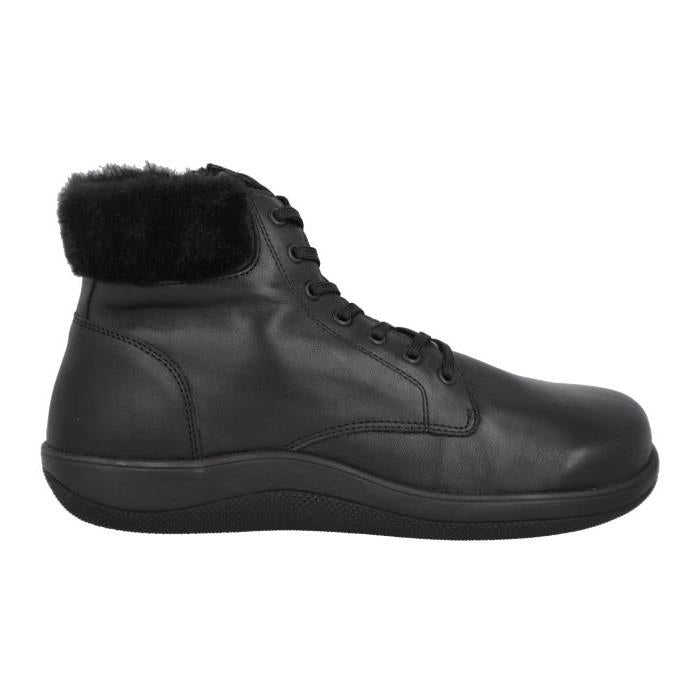 Women's Wide Fit DB Buckfast Boots in Black Leather - Image 2