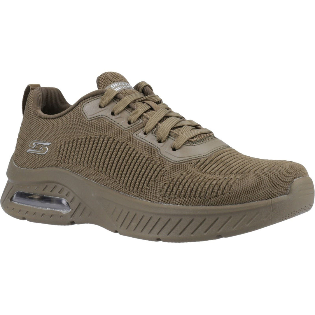 Men's Wide Fit Skechers 117379 Squad Air Sweet Encounter Trainers in Olive - Image 3