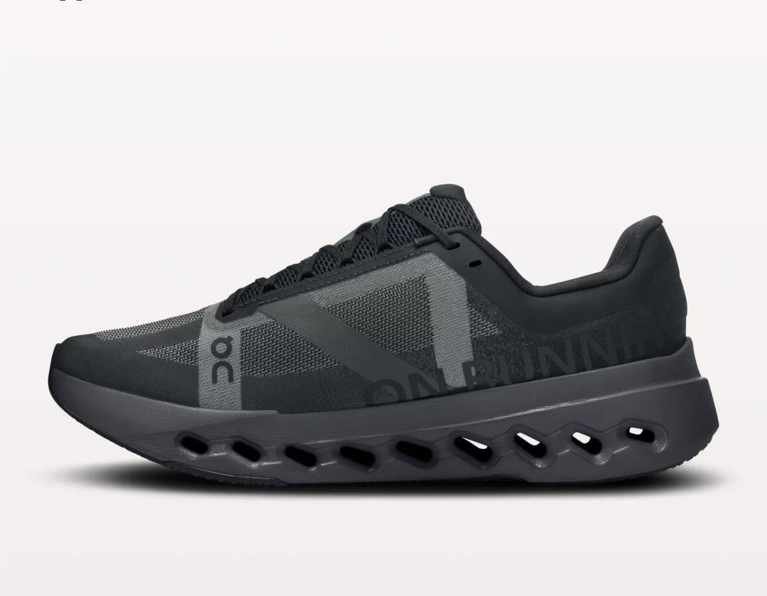 Women's Wide Fit On Cloudsurfer Next Wide Training Shoes in Black/Eclipse - Image 4