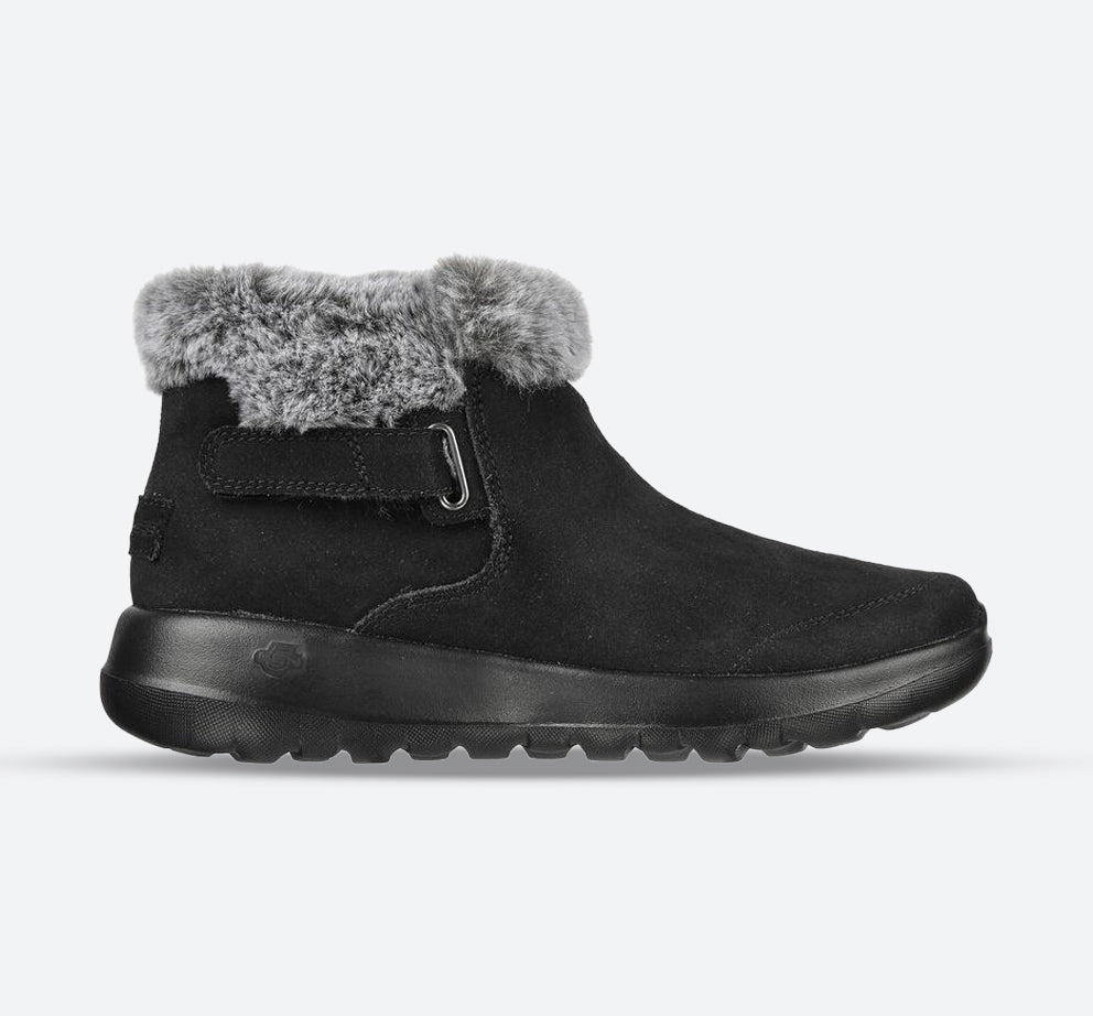 Women's Wide Fit Skechers 144041 On The Go Joy - First Glance Boots in Black/Grey - Image 1