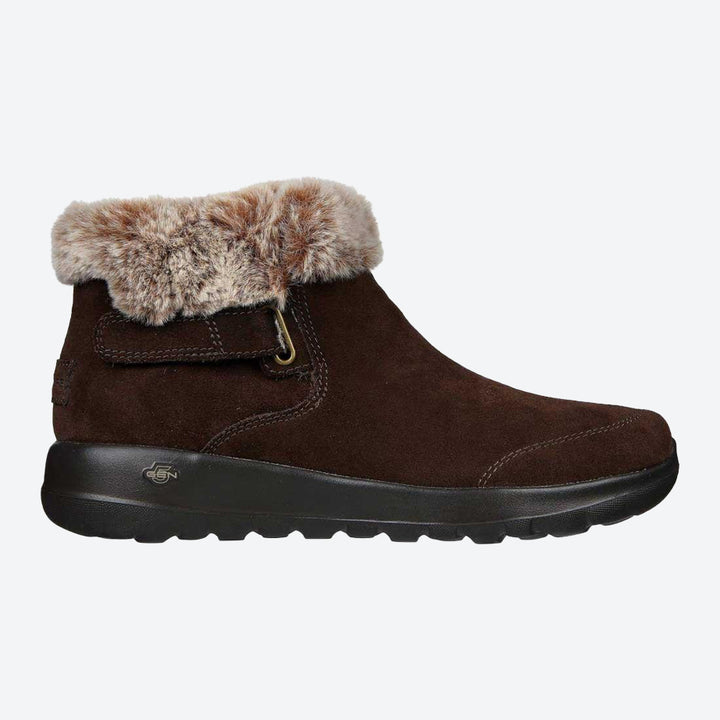 Women's Wide Fit Skechers 144041 On The Go Joy - First Glance Boots in Black/Grey - Image 1