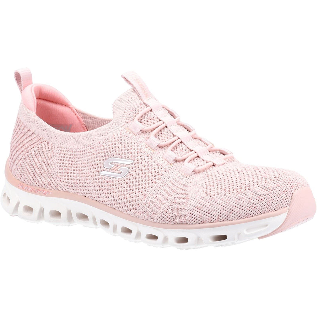 Women's Wide Fit Skechers 104198 Glide Step Grand Flash Trainers - Rose in Rose - Image 3