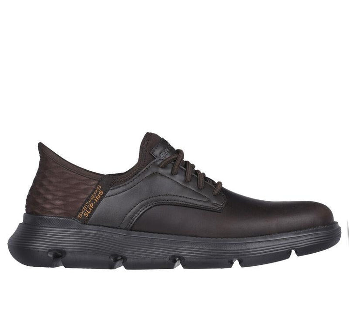 Men's Wide Fit Skechers 205046 Slip-ins Garza Gervin Trainers - Chocolate in Chocolate - Image 1