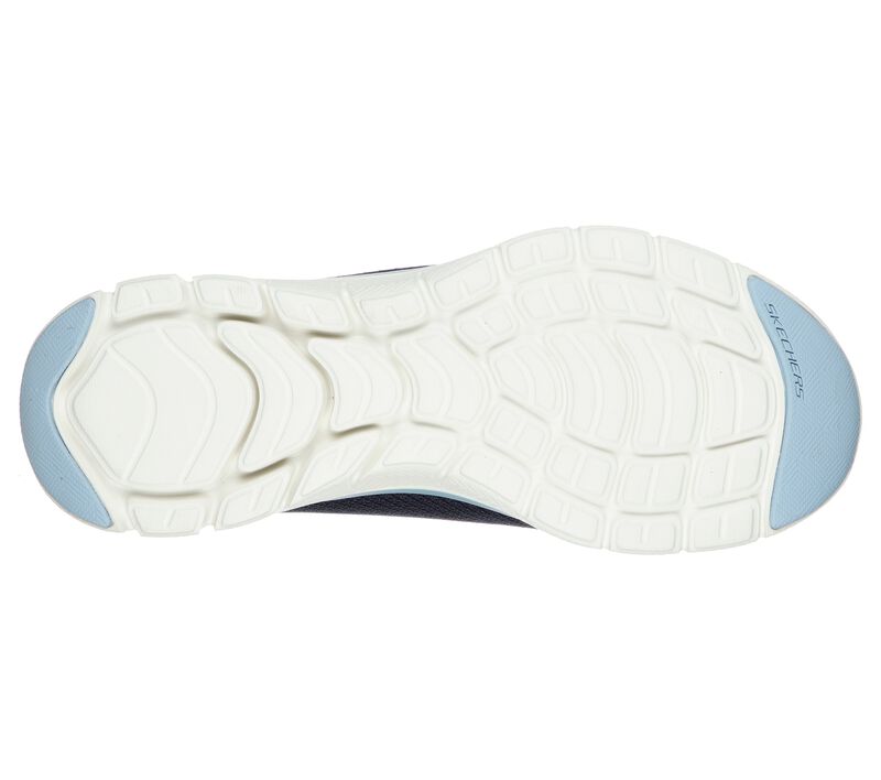 Womens Wide Fit Skechers Flex Appeal 4.0 - 149303 Walking Trainers - Navy Blue in Navy Blue - Image 6