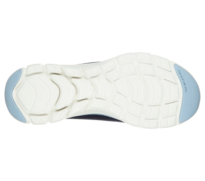 Womens Wide Fit Skechers Flex Appeal 4.0 - 149303 Walking Trainers - Navy Blue in Navy Blue - Image 1