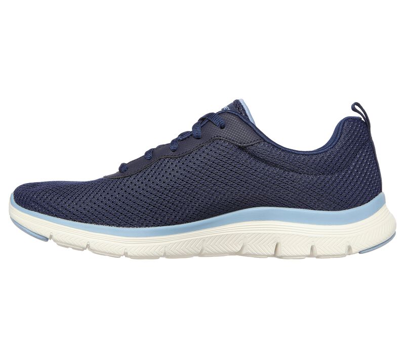 Womens Wide Fit Skechers Flex Appeal 4.0 - 149303 Walking Trainers - Navy Blue in Navy Blue - Image 4