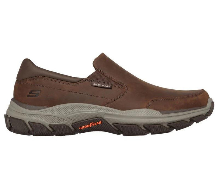 Men's Wide Fit Skechers 204480 Respected Calum Walking Trainers - Cocoa in Cocoa - Image 1