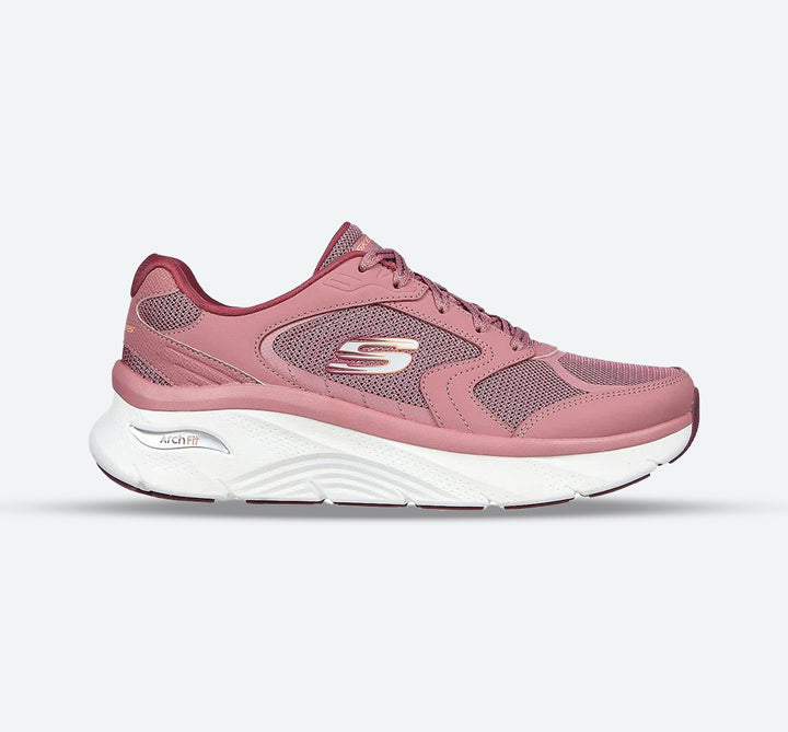 Women's Wide Fit Skechers 149686 Relaxed Fit Arch Fit D'lux Trainers - Mauve in Mauve - Image 1