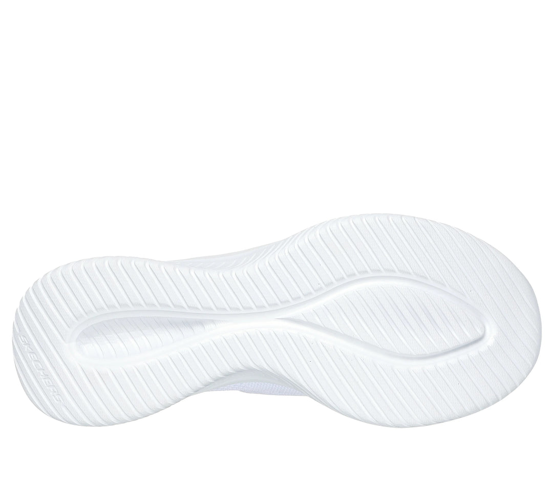 Women's Wide Fit Skechers 149710W Slip-ins Ultra Flex 3.0 Brilliant Trainers - White in White - Image 6