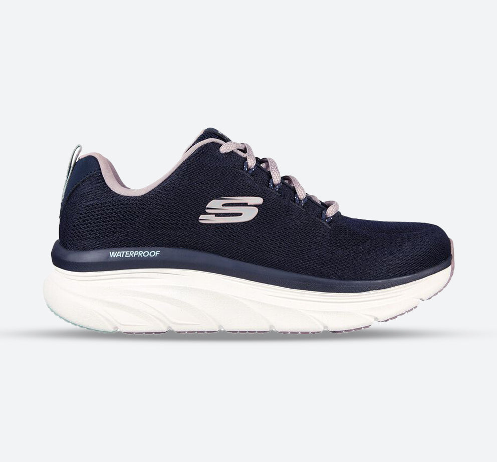 Women's Wide Fit Skechers 149810 Get Oasis D'lux Walking Trainers in Navy/Lavender - Image 1