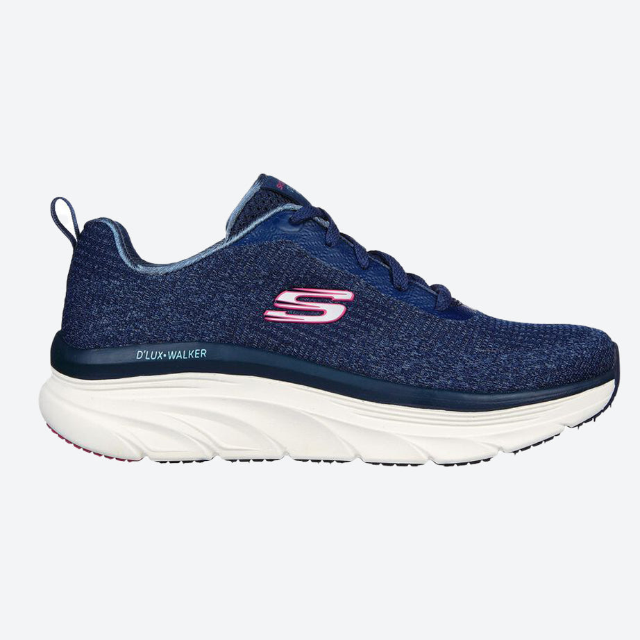 Women's Wide Fit Skechers 149815 Daily Beauty D'lux Vegan Walker Trainers in Black - Image 8