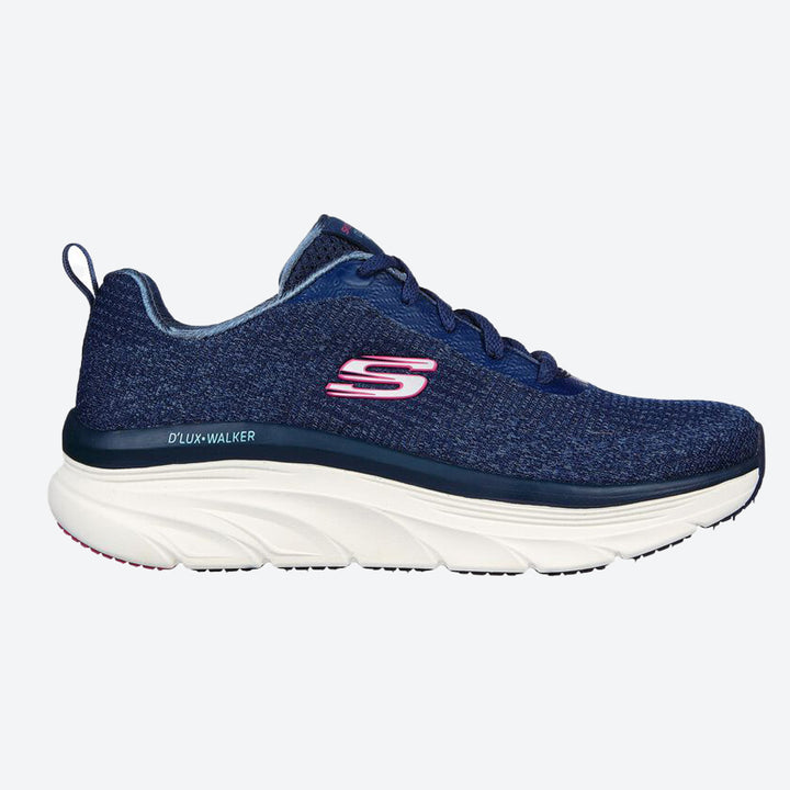 Women's Wide Fit Skechers 149815 Daily Beauty D'lux Vegan Walker Trainers in Black - Image 1