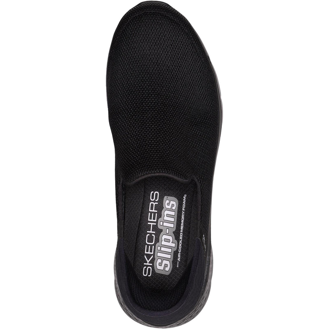 Men's Wide Fit Skechers 216491 Slip-ins Go Walk Flex Trainers in Black - Image 5