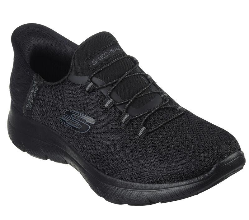 Women's Wide Fit Slip-ins Skechers 150123 Summits Diamond Dream Trainers in Black - Image 3
