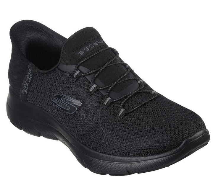 Women's Wide Fit Slip-ins Skechers 150123 Summits Diamond Dream Trainers in Black - Image 1