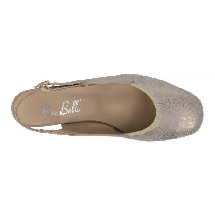 Women's Wide Fit DB Goa Shoes in Black Lea / Stretch Textile - Image 1