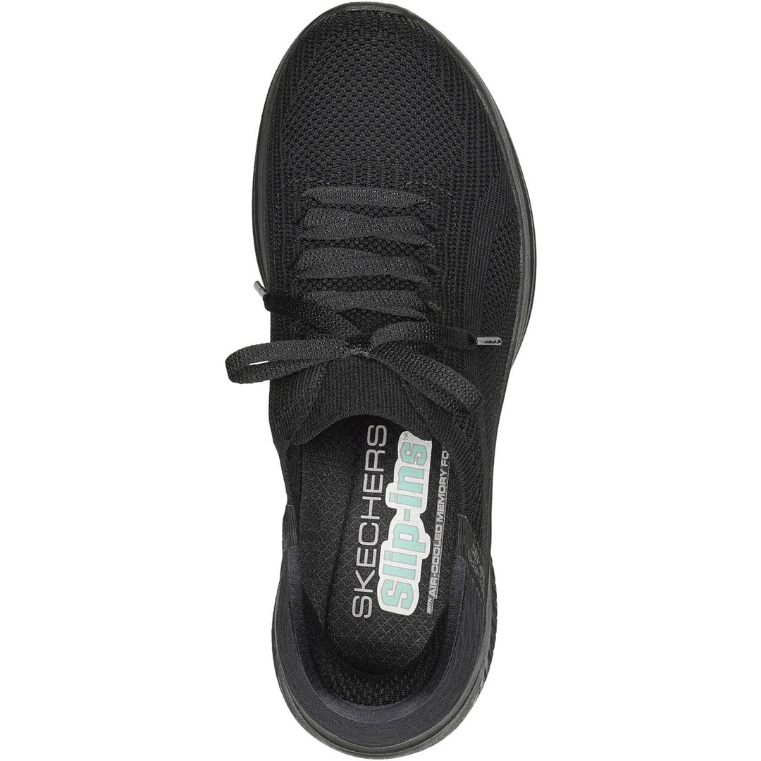 Women's Wide Fit Skechers Slip-ins 149710 Ultra Flex 3.0 Brilliant Trainer in Black - Image 5
