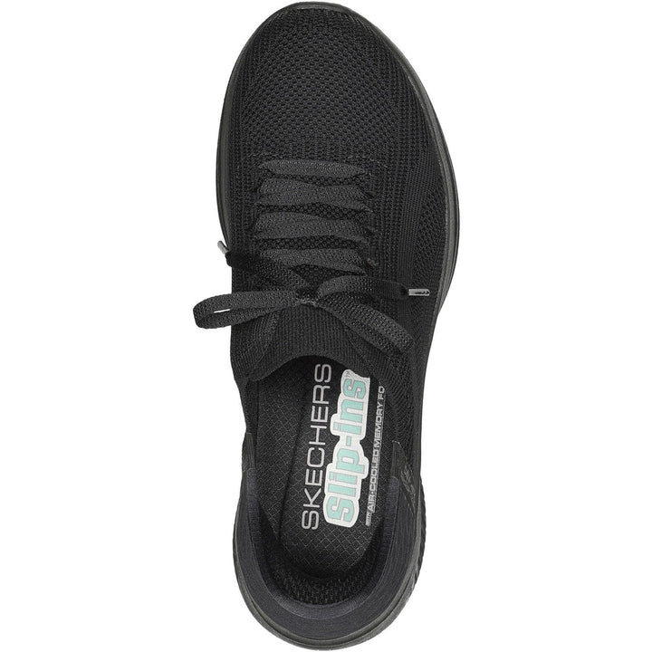 Women's Wide Fit Skechers Slip-ins 149710 Ultra Flex 3.0 Brilliant Trainer in Black - Image 1