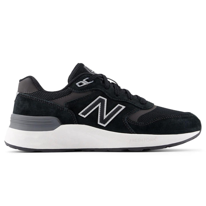 Women's Wide Fit New Balance WW880BB7 Walking/Running Trainers - Fresh Foam in Black/White - Image 1