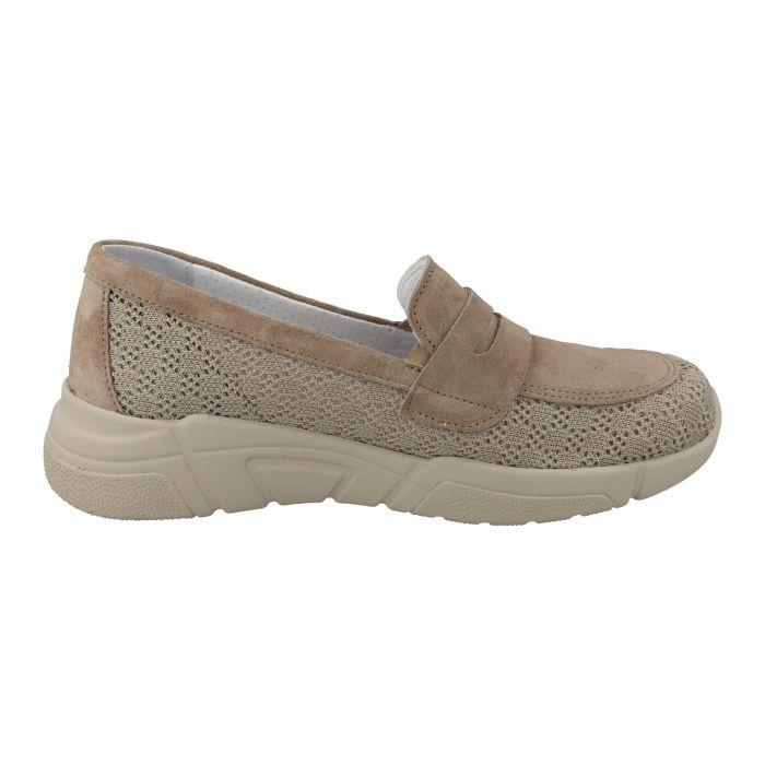 Women's Wide Fit DB Crane Shoes in Beige - Image 1