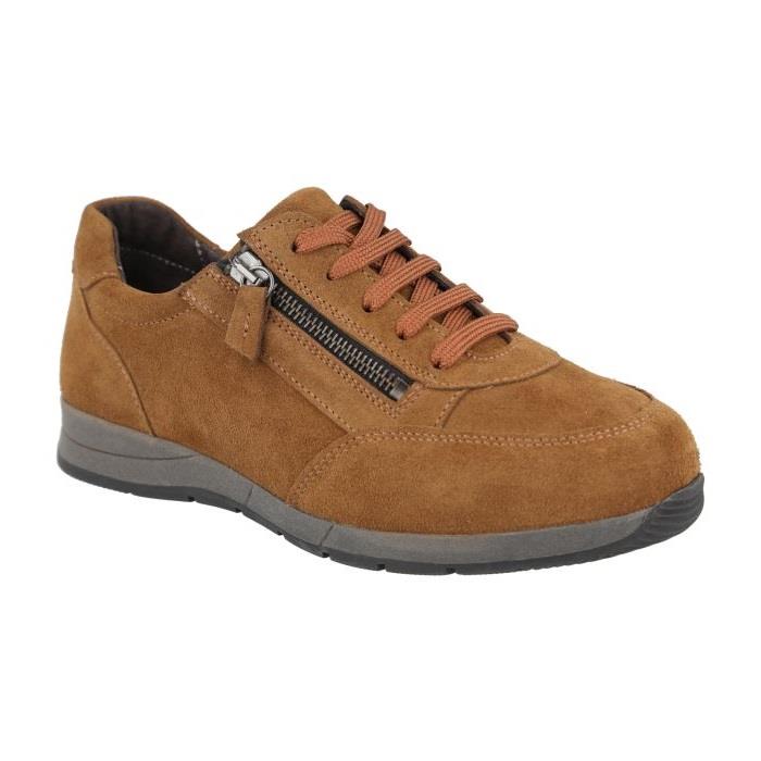 Women's Wide Fit DB Harrier Trainers in Blue Suede - Image 7