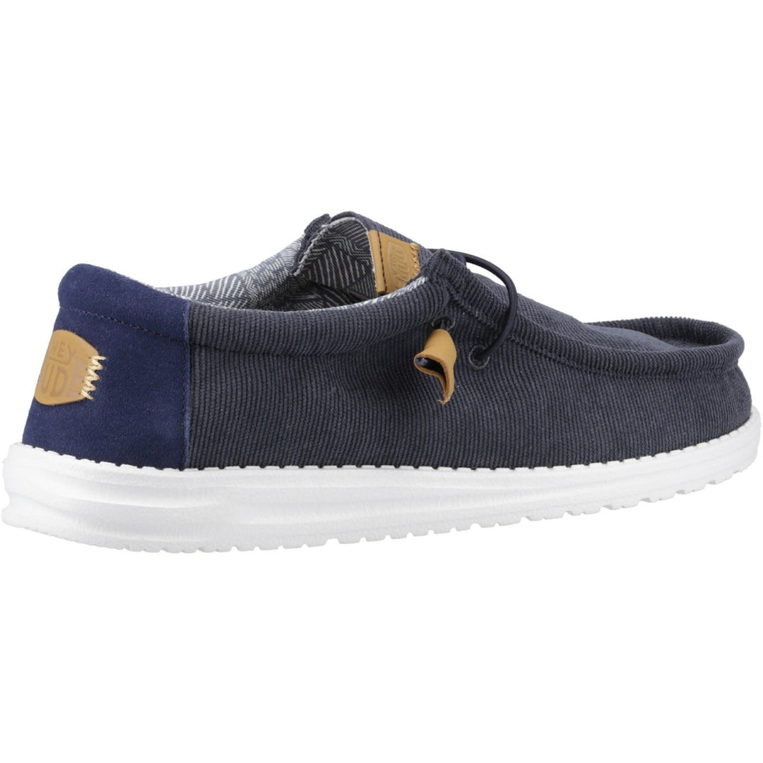 Men's Heydude 40163 Wally Corduroy Classic Slip On Shoes - Navy in Navy - Image 4