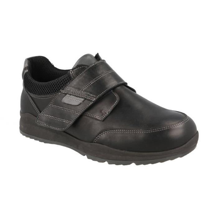 Men's Wide Fit DB Darwin Shoes in Black - Image 3