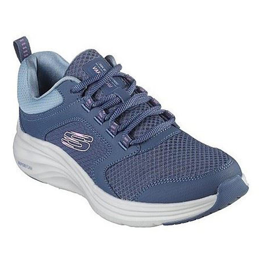 Women's Wide Fit Skechers 150023 Vapor Foam Trainers in Slate/Pink - Image 3