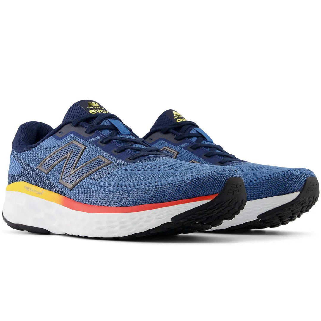Men's Wide Fit New Balance MEVOZLH4 Walking Trainers - Fresh Foam in Blue/White - Image 4