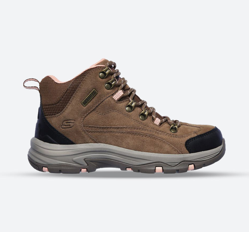 Women's Relaxed Fit Skechers 167004 Trego Alpine Trail Outdoor Hiking Boots - Brown/Tan in Brown/Tan - Image 1