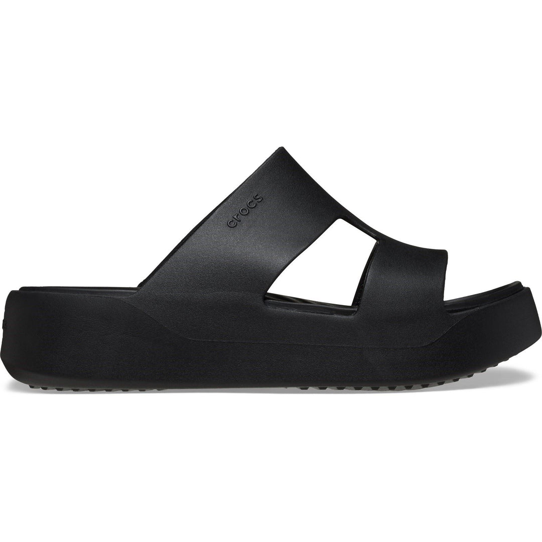 Women's Crocs 209409 Getaway Platform H-Strap Slippers in Latte - Image 14