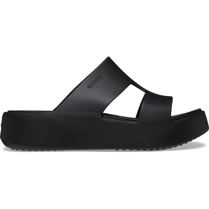 Women's Crocs 209409 Getaway Platform H-Strap Slippers in Latte - Image 1