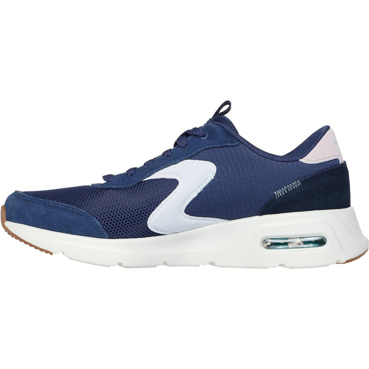 Women's Wide Fit Skechers 150076 Skech Air Court Trainers in Navy/Multi - Image 1