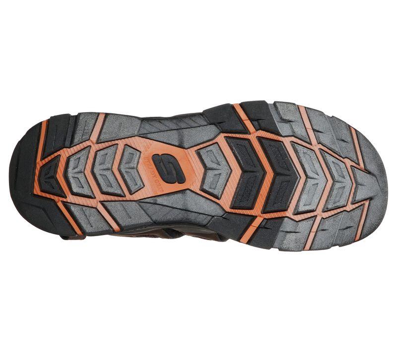 Men's Wide Fit Skechers 204111 Relaxed Fit Tresmen - Outseen Sandals in Chocolate - Image 5