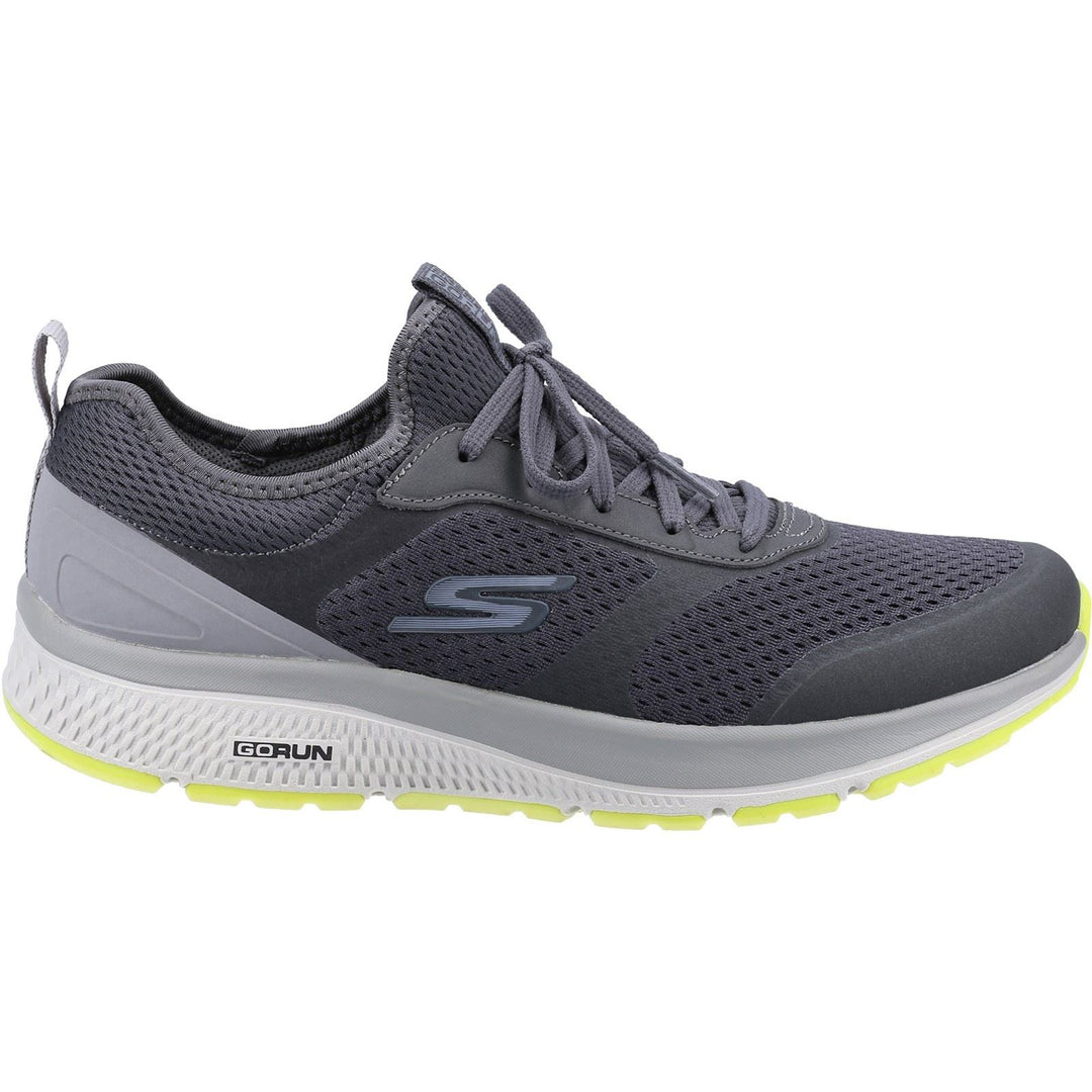 Men's Wide Fit Skechers 220102 GOrun Consistent Trainers - Charcoal/Lime in Charcoal/Lime - Image 2