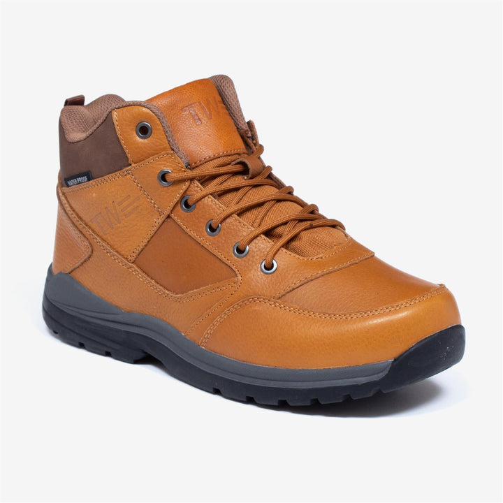Women's Wide Fit Tredd Well Tough Waterproof Hiking Boots - Tan in Tan - Image 1