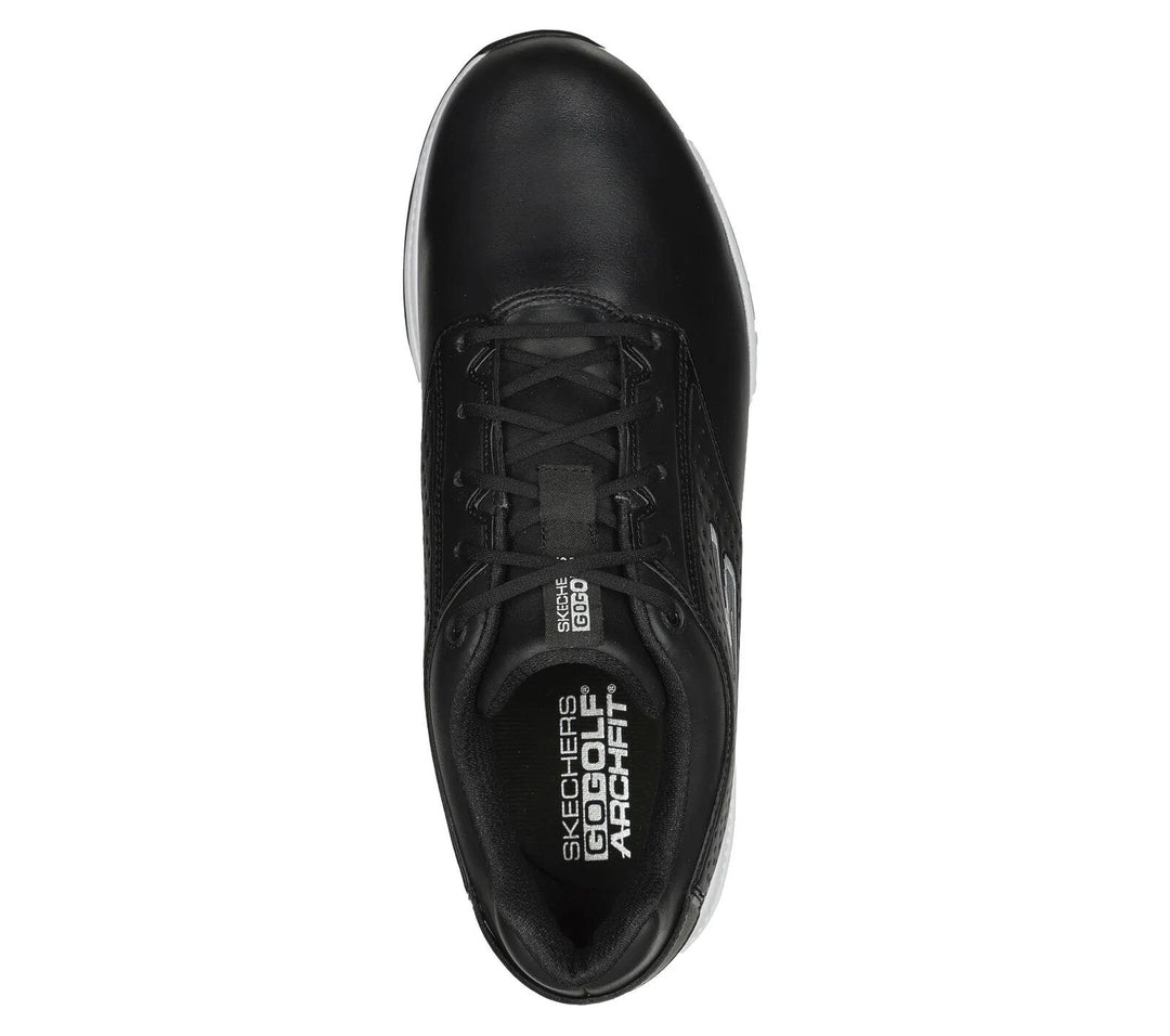 Men's Wide Fit Skechers 214043 Go Golf Elite 5 Legend Golf Waterproof Trainers in Black/White - Image 4